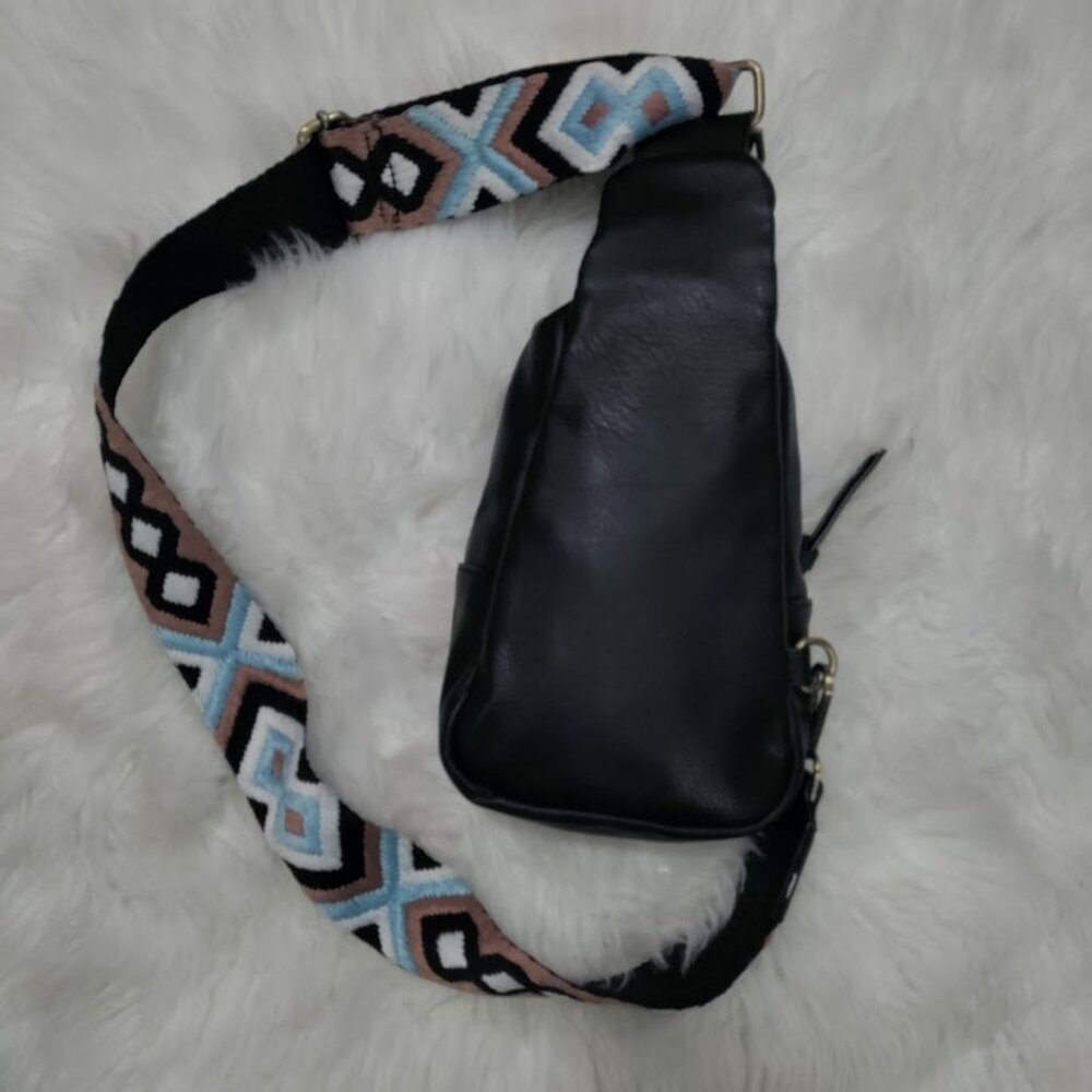 Urban Originals Anthropologie Boho Traveler Faux Leather Liberty Crossbody Bag - Picture 5 of 13